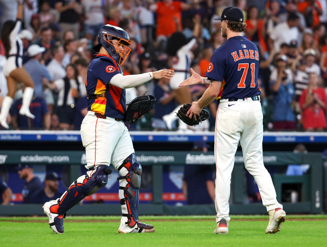 Yainer Diaz and Josh Hader, Houston Astros